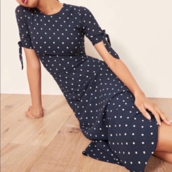 Reformation Dresses & Skirts - NWT Reformation Amsterdam polka dot maxi dress